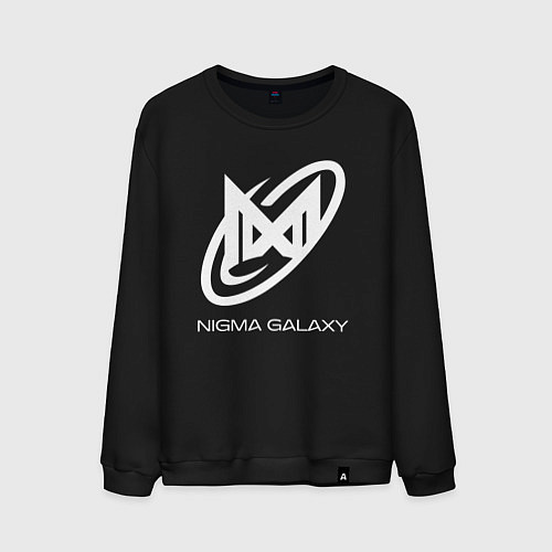 Мужской свитшот Nigma Galaxy logo / Черный – фото 1