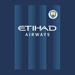Свитшот хлопковый мужской Эрлинг Холанд Манчестер Сити форма 2324, цвет: тёмно-синий — фото 2