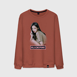 Свитшот хлопковый мужской Jennie Blackpink, цвет: кирпичный