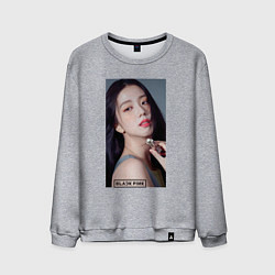 Свитшот хлопковый мужской Kim Jisoo, цвет: меланж