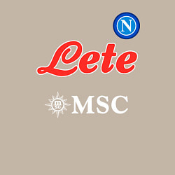 Свитшот хлопковый мужской Хвича Кварацхелия ФК Наполи форма домашняя, цвет: миндальный — фото 2