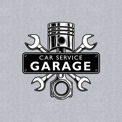 Мужской свитшот Car service / Меланж – фото 3