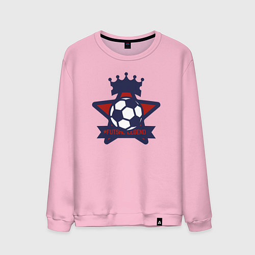 Мужской свитшот Futsal legend / Светло-розовый – фото 1