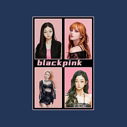 Свитшот хлопковый мужской Blackpink K-pop группа в аниме стиле, цвет: тёмно-синий — фото 2