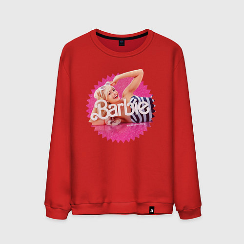 Мужской свитшот Марго Робби Барби / Красный – фото 1