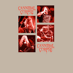 Свитшот хлопковый мужской Cannibal Corpse музыканты, цвет: миндальный — фото 2