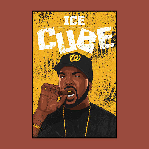 Мужской свитшот Ice Сube / Кирпичный – фото 3