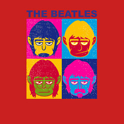 Свитшот хлопковый мужской The Beatles color, цвет: красный — фото 2