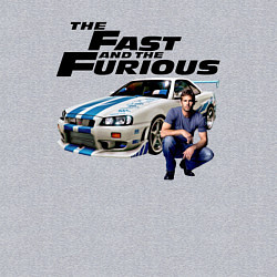 Свитшот хлопковый мужской Брайан ОКоннер Nissan Skyline R34, цвет: меланж — фото 2