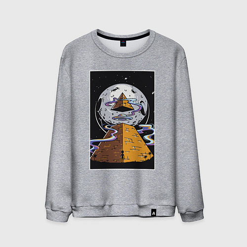 Мужской свитшот Alien UFO / Меланж – фото 1