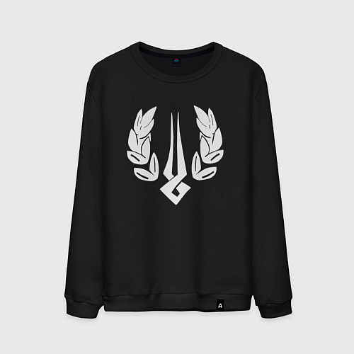 Мужской свитшот Загрей лого / Черный – фото 1
