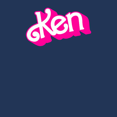 Мужской свитшот Логотип розовый Кен / Тёмно-синий – фото 3