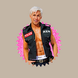 Свитшот хлопковый мужской Полицейский Райан Гослинг, цвет: миндальный — фото 2