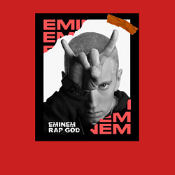 Свитшот хлопковый мужской Rap god, цвет: красный — фото 2