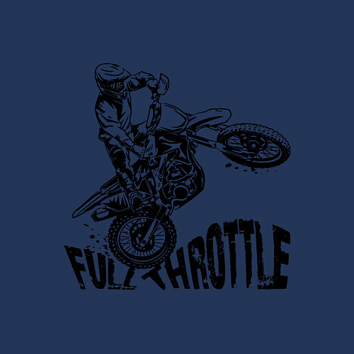 Мужской свитшот Полный газ / Тёмно-синий – фото 3