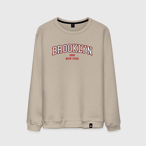 Мужской свитшот Brooklyn New York / Миндальный – фото 1