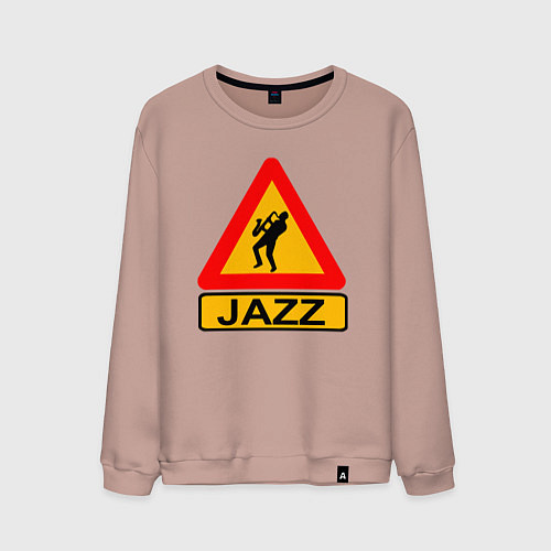 Мужской свитшот Стиль джаз / Пыльно-розовый – фото 1