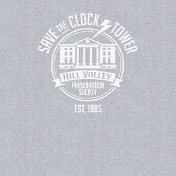 Свитшот хлопковый мужской Hill Valley clocks, цвет: меланж — фото 2