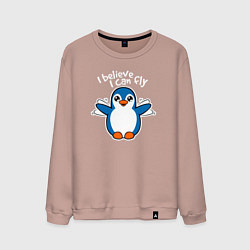 Мужской свитшот Fly penguin