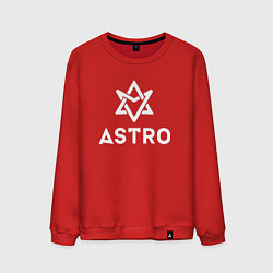 Свитшот хлопковый мужской Astro logo, цвет: красный