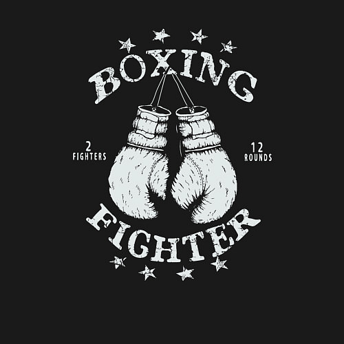 Мужской свитшот Boxing fighter / Черный – фото 3