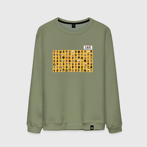 Мужской свитшот CryptoPunks / Авокадо – фото 1