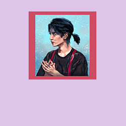 Свитшот хлопковый мужской Hyunjin - Стрей Кидс, цвет: лаванда — фото 2
