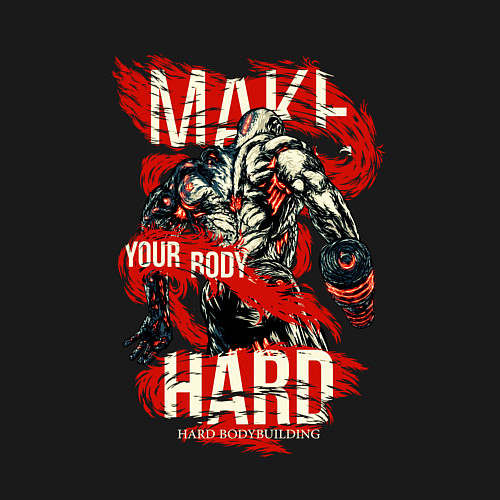 Мужской свитшот Твое тело / Черный – фото 3