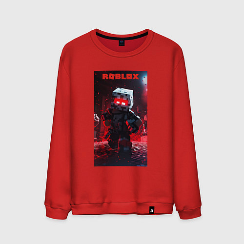 Мужской свитшот Roblox red style / Красный – фото 1
