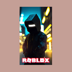 Свитшот хлопковый мужской Roblox cyberpunk, цвет: пыльно-розовый — фото 2