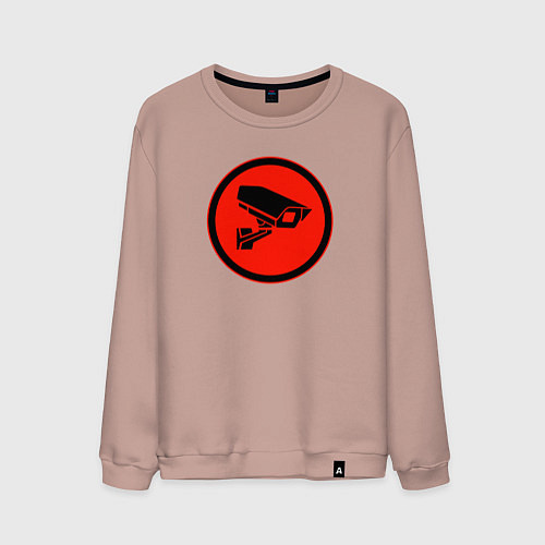 Мужской свитшот Skibidi toilet Камера / Пыльно-розовый – фото 1