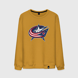 Мужской свитшот Columbus blue jackets - hockey team - emblem