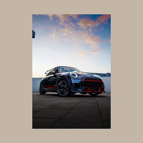 Мужской свитшот Авто на фоне неба / Миндальный – фото 3