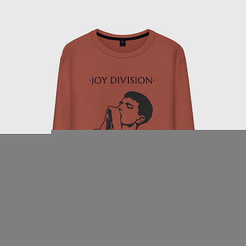 Мужской свитшот Йен Кёртис Joy Division / Кирпичный – фото 1