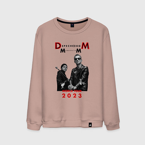 Мужской свитшот Depeche Mode 2023 Memento Mori - Dave & Martin 03 / Пыльно-розовый – фото 1