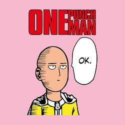 Свитшот хлопковый мужской Saitama - one punch man, цвет: светло-розовый — фото 2