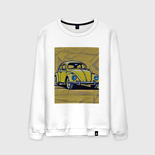 Мужской свитшот Авто Жук / Белый – фото 1