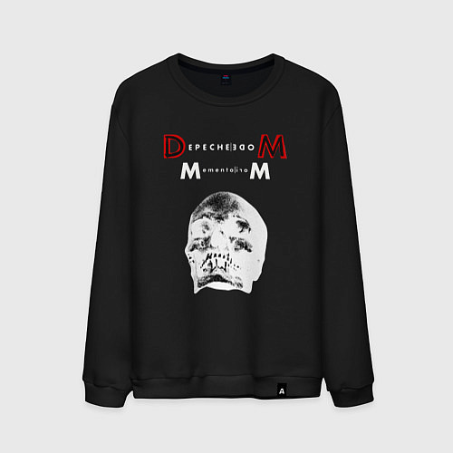 Мужской свитшот Depeche Mode 2023 Memento Mori - White Skull 01 / Черный – фото 1