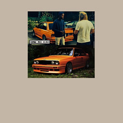 Свитшот хлопковый мужской Frank Ocean - BMW M3 E30, цвет: миндальный — фото 2