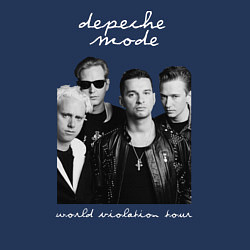 Свитшот хлопковый мужской Depeche Mode World Violation Tour Band, цвет: тёмно-синий — фото 2