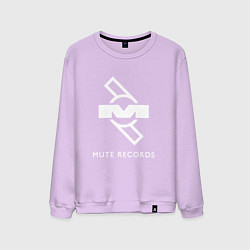 Свитшот хлопковый мужской Depeche Mode Mute Records Logo, цвет: лаванда