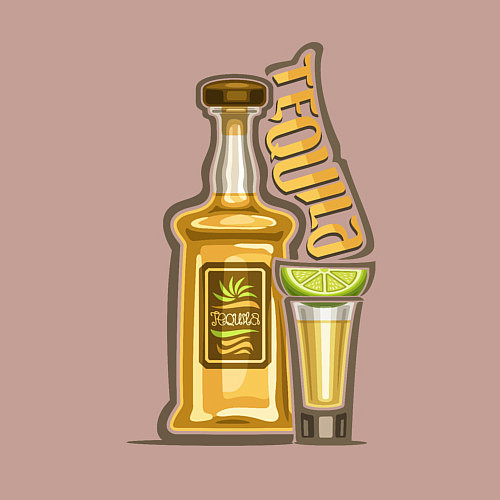 Мужской свитшот Текила с лаймом / Пыльно-розовый – фото 3