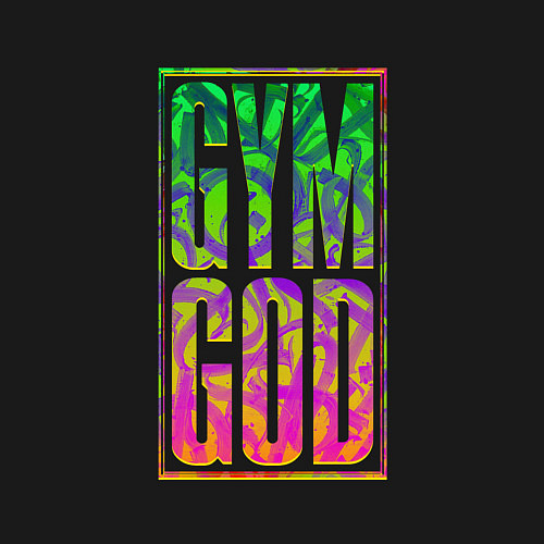 Мужской свитшот Gym god / Черный – фото 3