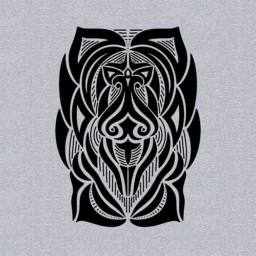 Мужской свитшот Tribal Abstract Mask / Меланж – фото 3