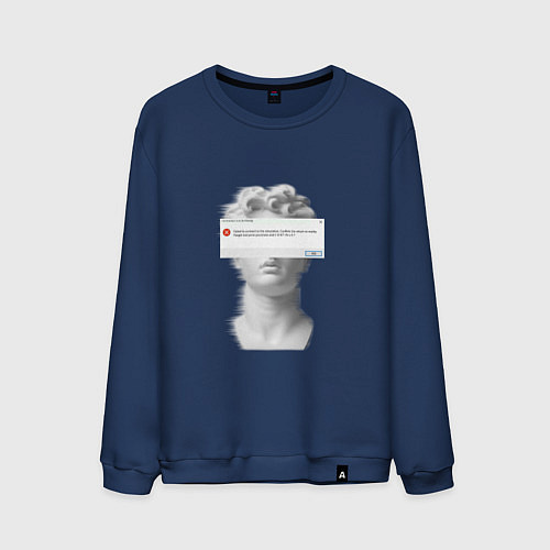 Мужской свитшот Антиной error / Тёмно-синий – фото 1