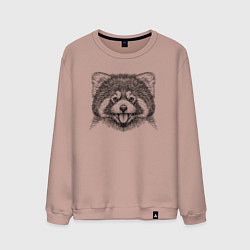 Мужской свитшот Голова рыжей панды