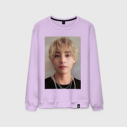 Свитшот хлопковый мужской Kim Tae Hyung, цвет: лаванда