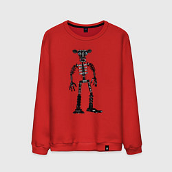 Свитшот хлопковый мужской Эндоскелет fnaf, цвет: красный