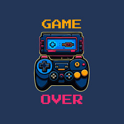 Свитшот хлопковый мужской Джойстик game over, цвет: тёмно-синий — фото 2