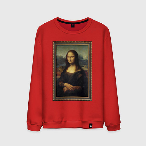 Мужской свитшот Mona Lisa - original / Красный – фото 1